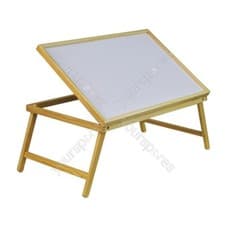 Image of St Helens Home and Garden Folding Adjustable Wooden Bed Tray