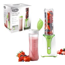 Image of Quest Personal Blender Smoothie Maker 600ml BPA-Free Travel Bottles Green White