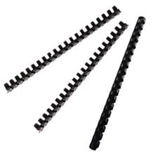 Image of Fellowes Binding Comb A4 12mm Black Pack 100 (6201101)