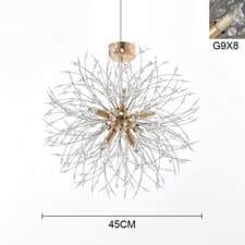 Image of Home Crystal Bead Fireworks Ceiling Light Chandelier Living Room For G9 Bulb
