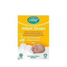 Image of Colief Infant Drops (7ml) - Lactase Enzyme Drops for Baby Calming Colic Relief
