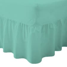 Image of Percale Polycotton Fitted Valance Sheet Single, Double King, Super King