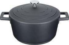 Image of MasterClass Cast Aluminium 4L Casserole Dish Grey New Non stick 24cm