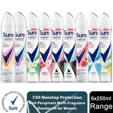 Image of Sure Women Anti-perspirant 72H Nonstop Protection Deodorant, 250ml 6 Pack