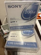 Image of 2 Sony Ultrium LTO 1 LTX100G 200GB Data Cartridges- New Sealed