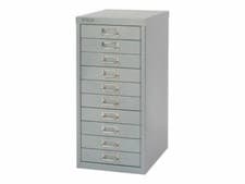 Image of Bisley Steel Metal Filing Cabinet - 10 Drawer Maxi Tall Industrial Home Office