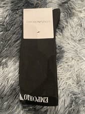 Image of Emporio Armani Men's 3 Pack Crew Socks - One Size
