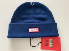 Image of Hunter PLAY ESSENTIAL -genuine  Beanie navy hat unisex man woman  NEW WITH TAGS
