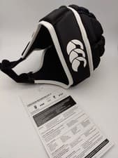 Image of Canterbury Core Rugby Headguard, Junior Children's XS, Black and white , New