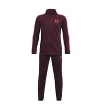 Image of Under Armour Junior Kids Burgundy Orange Tracksuit Size XL 13-15