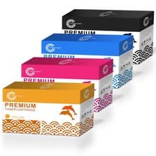 Image of 4 Ink Cartridge For Lexmark C540 C540n C543 C543dn C544 C546dtn