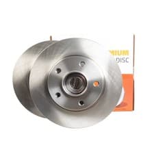 Image of 1x Magma Brake Disc Rear Solid Fits Nissan Opel Vivaro Renault Vauxhall