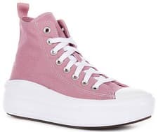Image of Converse A13128C Ct As Move Hi Clifsde Junior Girls Trainers In Rose UK 3 - 7