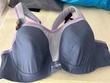 Image of Panache Power Underwired Sports Bra Size 38B in Grey BNWT Super Supportive