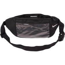 Image of Nike Waist Pack Black - Water-Resistant Touchscreen Access