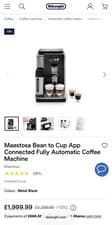 Image of DeLonghi Maestosa Bean to Cup App Connected Fully Automatic Coffee Machine
