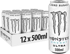 Image of Monster Energy Drink Can - 500ml - Ultra White (12 Pack)- Free Delivery