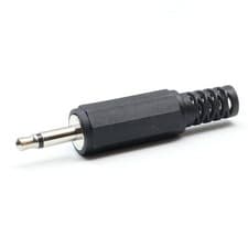 Image of 3.5mm  MONO or STEREO Audio Jack Plug ~ Plastic Body & Strain Relief