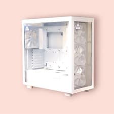 Image of @NEW/MINOR FLAW@ NZXT H7 Elite Mid Tower Case - Matte White PNZ41