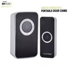 Image of Lloytron MIP3 Wireless Door Bell Kit With USB Rechargeable Chime Unit Portable