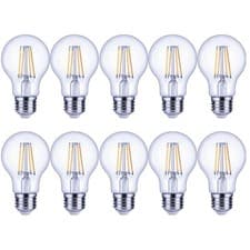 Image of E27 LED Bulb 3.4W 10 Pack Equivalent to 40W Large Screw ES Globe Filament Lamp