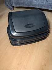 Image of 3x Large Black Flip Top Bin Lids 43x33cm Replacement 50L 60L NEW