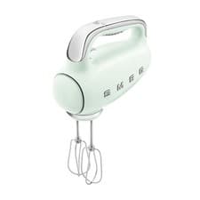 Image of SMEG HMF01PGUK 50S STYLE RETRO 9 SPEED HAND MIXER IN PASTEL GREEN