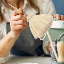 Image of Daily Use Pottery Brush Glaze Brushes for Painting' Clay Dusting