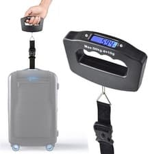 Image of 50kg Travel Scale Digital Luggage Scale Portable Weighing Weight Suitcase Strap