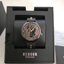Image of Versace Versus Nero Cint Pelle Quartz Watch