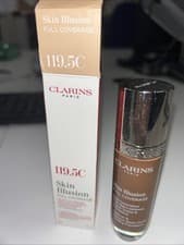 Image of CLARINS SKIN ILLUSION FOUNDATION 100.5W FULL COVERAGE MAKE-UP PLEASE READ