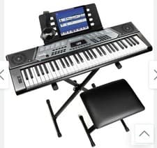 Image of RockJam 61 Keys Piano Keyboard bundle kit- RJ650BTCE-SK