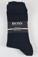 Image of BOSS Hugo Boss, Three Pack Mens Design Ankle Socks (Grey/Blue/Black, UK 6-11)