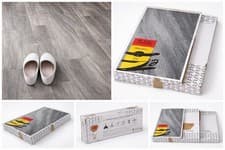 Image of Grey Stone Effect Self Adhesive Floor Tiles Peel & Stick Vinyl Tiles