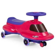Image of Wiggle Car Kids Ride On Toy with LED Flashing Wheels