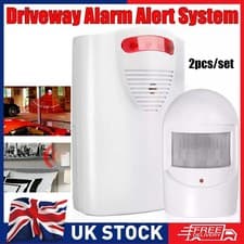 Image of 2pc/set Wireless Driveway Alarm Alert System Security Intruder PIR Motion Sensor