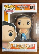 Image of Funko POP! Movies The 40 Year Old Virgin Andy Stitzer (Waxed) #1063 Vaulted