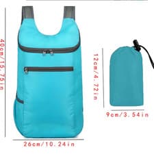 Image of Foldable Waterproof Travel Backpack - Lightweight, Large Capacity, Tear-Resistan