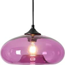 Image of Pendant Light with 28cm Glass Lampsahde, Industrial Vintage Loft Bar E27 Ceilin