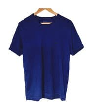 Image of Men’s Hugo Boss Classic T-shirt Navy Blue Embroidered Logo Size-Large Retro