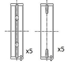 Image of CRANKSHAFT BEARING BM1035STD