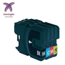 Image of 4 Compatible LC980 LC985 LC1100 Ink Cartridges For Brother DCP-195C DCP-197C