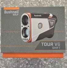 Image of Brand New Bushnell Tour V6 Shift Laser Golf Rangefinder Grey Orange Free Postage