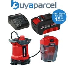 Image of Einhell GE-DP 18v Power X-Change Cordless Submersible Water Pump + 4AH Kit