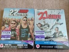 Image of 21 & 22 Jump Street - Blu-ray - Double pack - Steelbooks - New & Factory Sealed