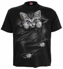 Image of SPIRAL DIRECT BRIGHT EYES T Shirt/Funny/Cat/Kitten/Cute/Funny/Unisex/Top/Tee