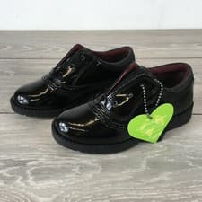 Image of New Kickers Boys' Slip Infant Real Leather Shoes UK C9 EU 27 Black RRP£45
