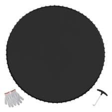 Image of VEVOR Replacement Trampoline Mat Fits 14ft Frame 96 V-Rings 7" Spring Length