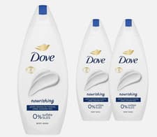 Image of Dove Nourishing Body Wash 0% Sulfate SLES for Softer & Smoother Skin 450ml, 3 Pk