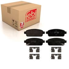Image of Rear Brake Pads Astra Set Kit Fits Vauxhall 16 05 180 Febi 16894